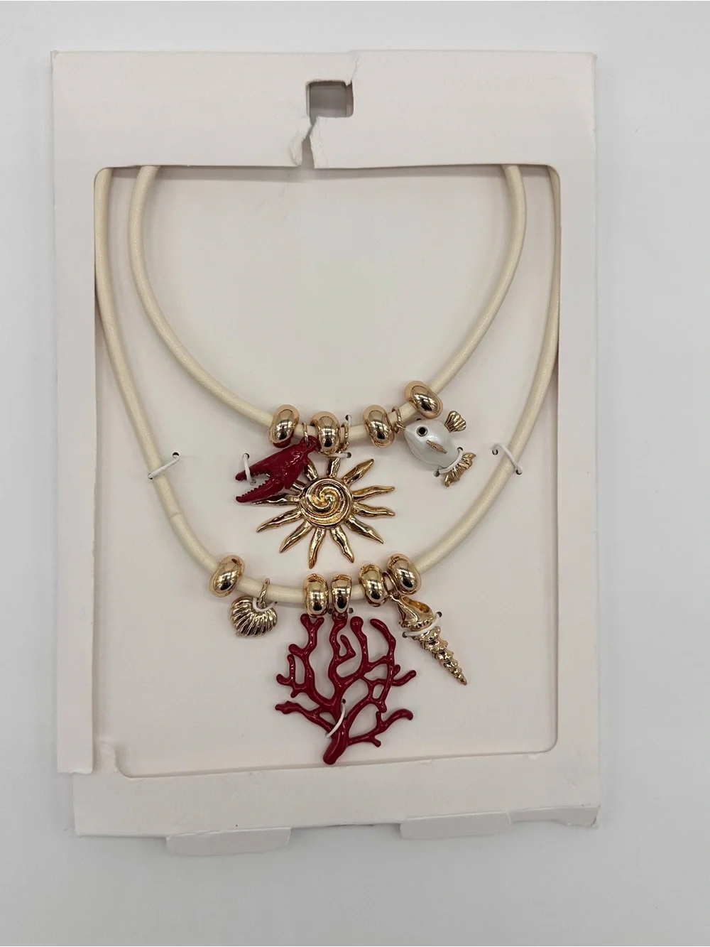 Zara Golden Pack of Two Sea Cord Necklaces